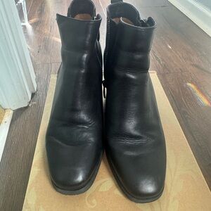 Sofft Classic Black Ankle Boots